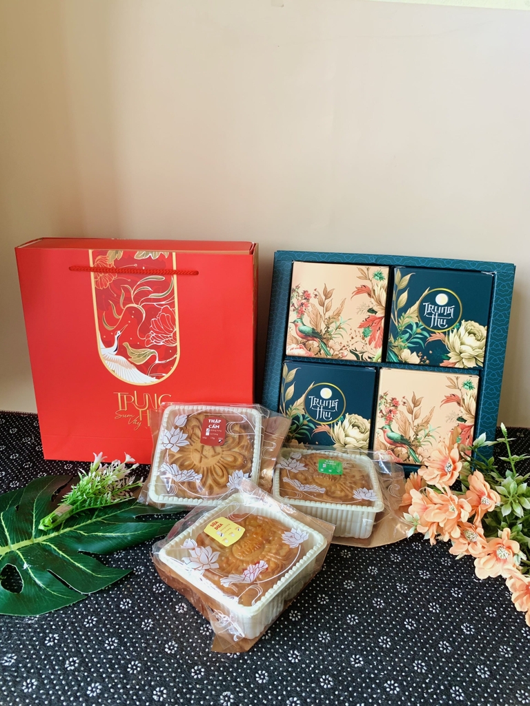 Hộp Đựng Bánh Trung Thu (Hộp đựng 4 cái) VietTin Mart