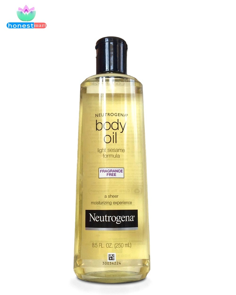 Dầu mè dưỡng thể Neutrogena Body Oil Light Sesame Formula, Original 250ml Honestmart