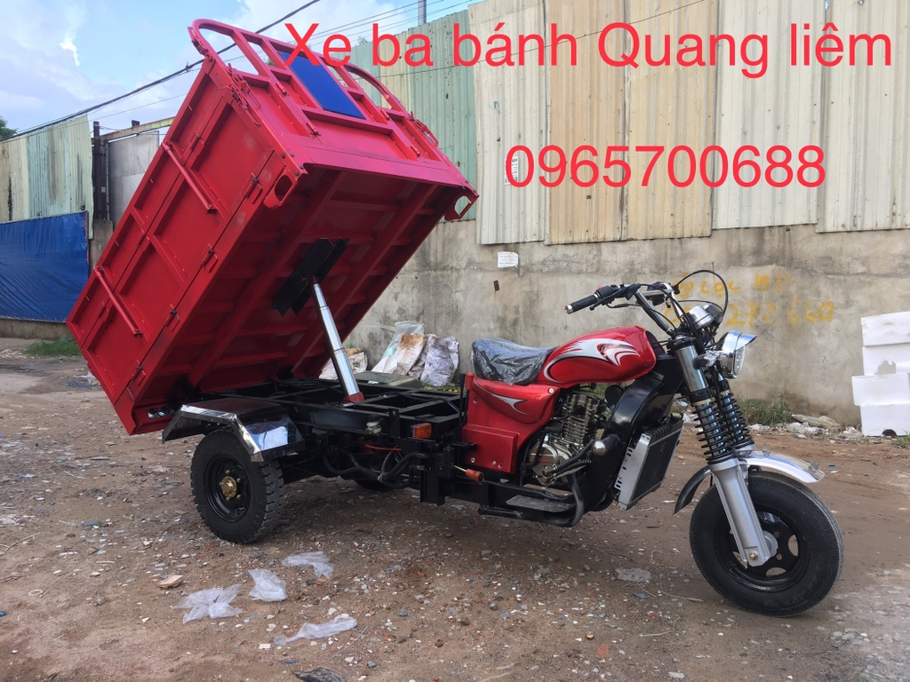 XE 3 BÁNH MÁY 200cc CÓ BEN | XE BA BÁNH QUANG LIÊM