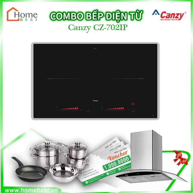 Combo bếp điện từ Canzy CZ-702IP
