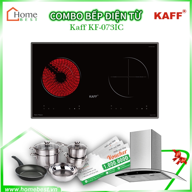 Combo bếp điện từ Kaff KF-073IC