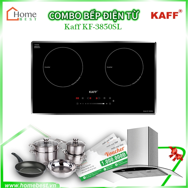 Combo bếp điện từ Kaff KF-3850SL