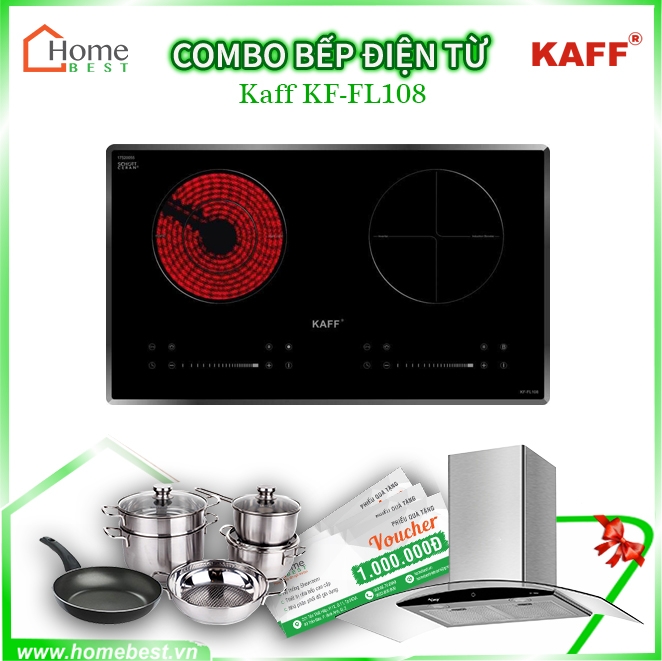Combo bếp điện từ Kaff KF-FL108