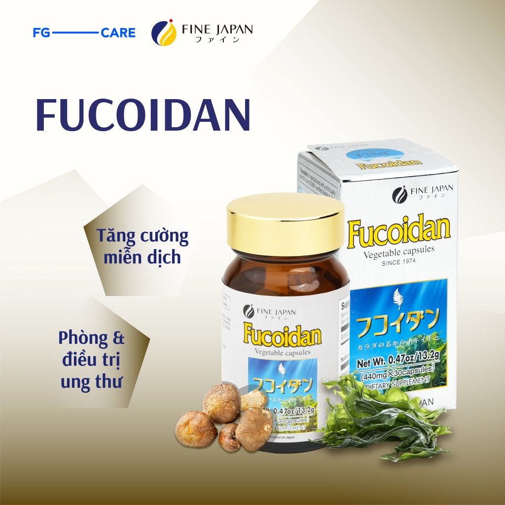 Viên uống hỗ trợ phòng ngừa và điều trị ung thư Fine Japan Fucoidan 30 viên