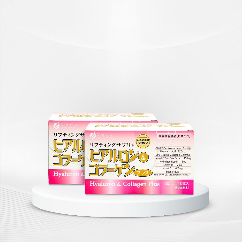 (Combo 2) Nước Uống Dưỡng Da Fine Japan Hyaluron & Collagen Plus