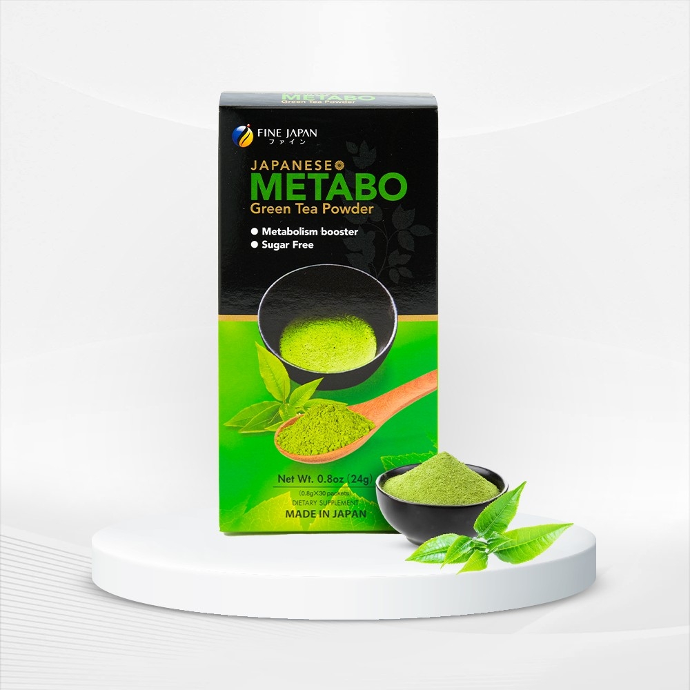 Bột trà xanh hỗ trợ giảm cân Fine Japan Metabo Green Tea 30 gói