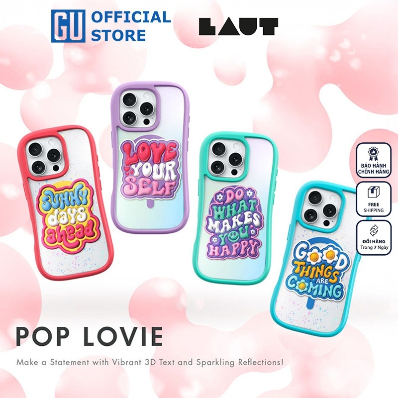 Ốp Lưng LAUT POP LOVIE Cho iPhone 16 Pro Max: Sự Bảo Vệ Ngọt Ngào
