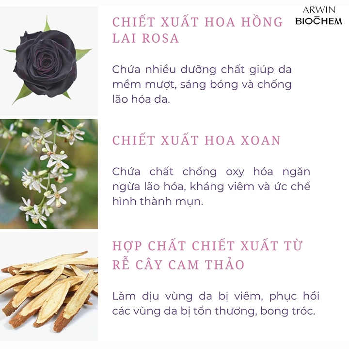 Bọt rửa mặt Biochem chiết xuất hoa hồng đen