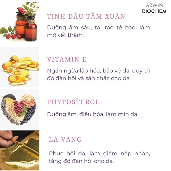 Son dưỡng Arwin tinh chất vàng