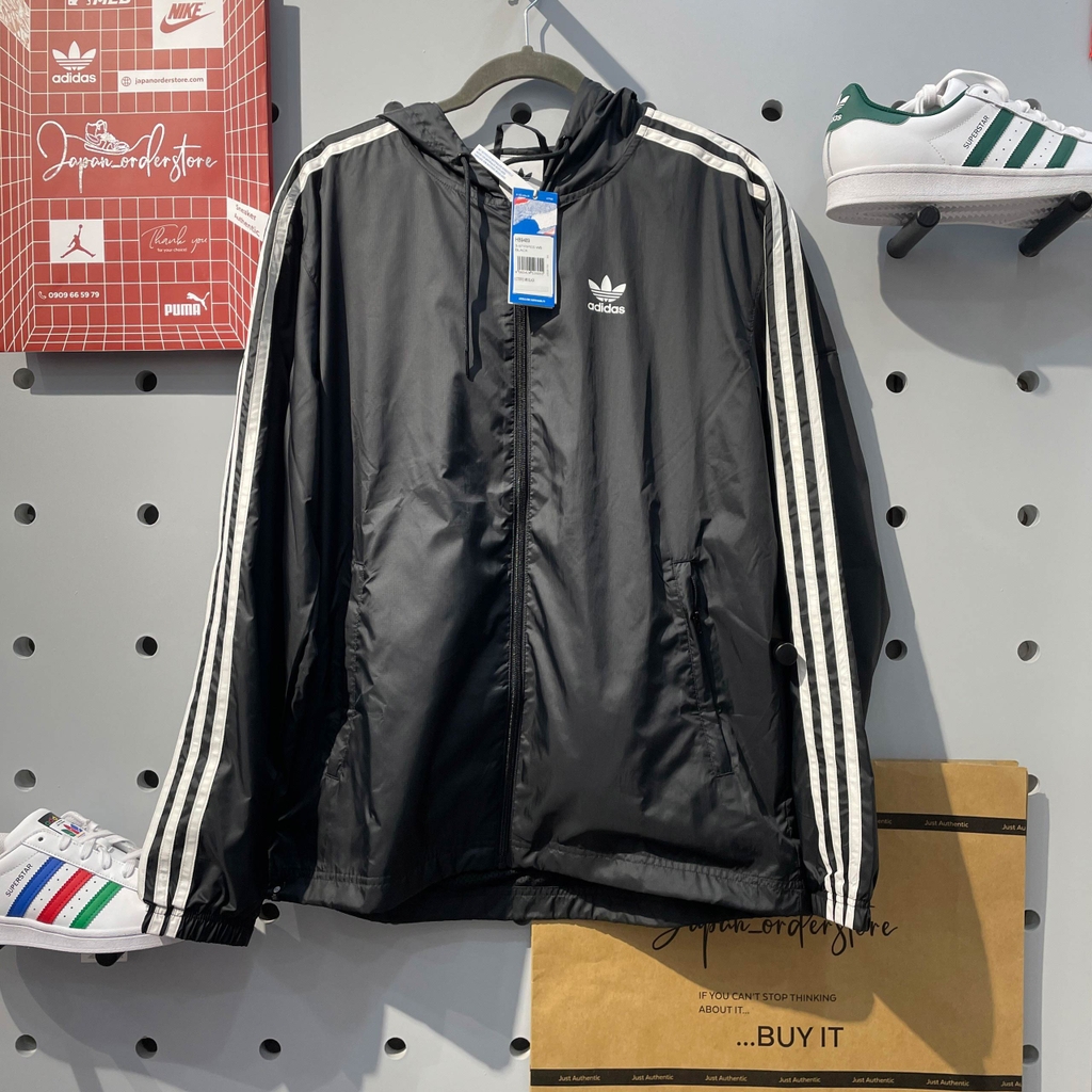 Ao khoac Adidas 3 Stripes Windbreaker Full Zip HB9489