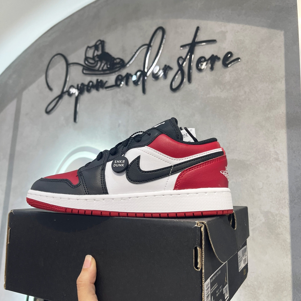 Nike Air Jordan 1 Low Bred Toe (GS) 553560-612 | 553558 612 Nike Air Jordan 1 Low Bred Toe (Gs) 553560-612 | 553558 612