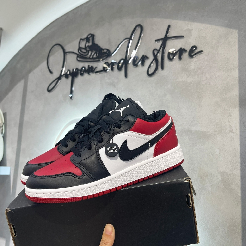 Nike Air Jordan 1 Low Bred Toe (GS) 553560-612 | 553558 612 Nike Air Jordan 1 Low Bred Toe (Gs) 553560-612 | 553558 612