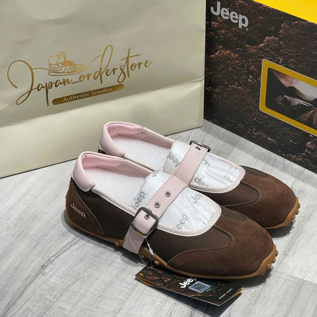 Giày Jeep Mary Jane Vintage Suede Brown 2026 | P661W134104