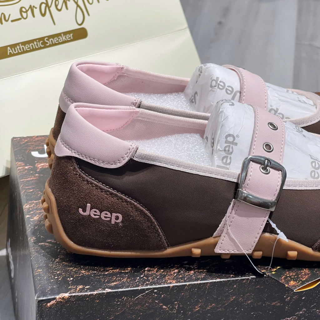 Giày Jeep Mary Jane Vintage Suede Brown 2026 | P661W134104