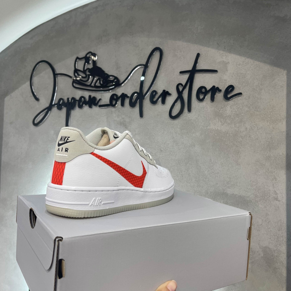 Giày Nike Air Force 1 White Total Orange CD7409-100