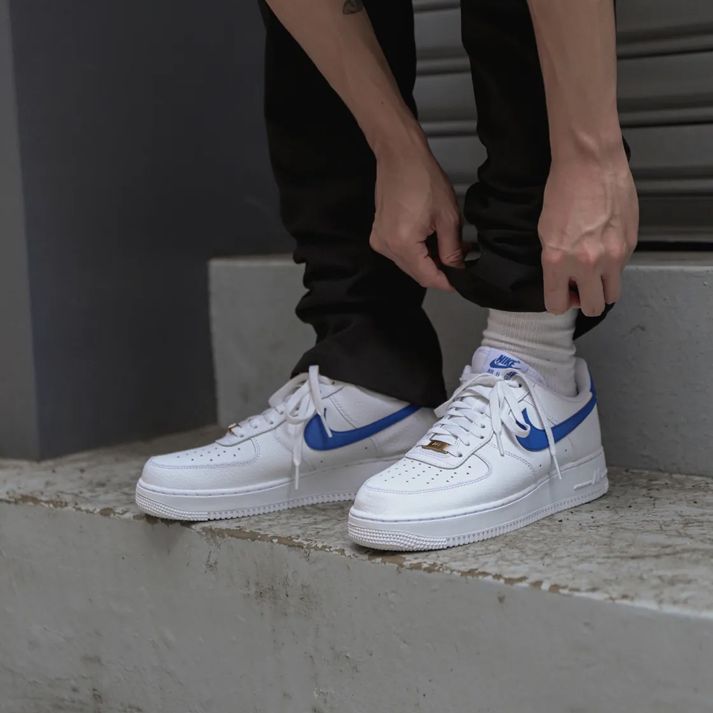 Giày Nike Air Force 1 Low White Royal Blue Dm2845-100