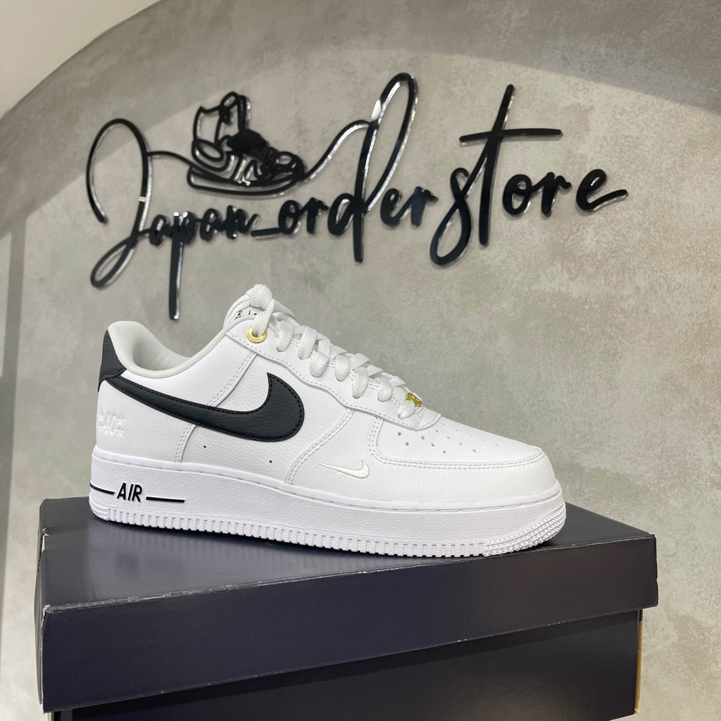 Air Force 1 '07 LV8 '40th Anniversary White Black' - Nike - DQ7658 100 -  white/black/white/metallic gold