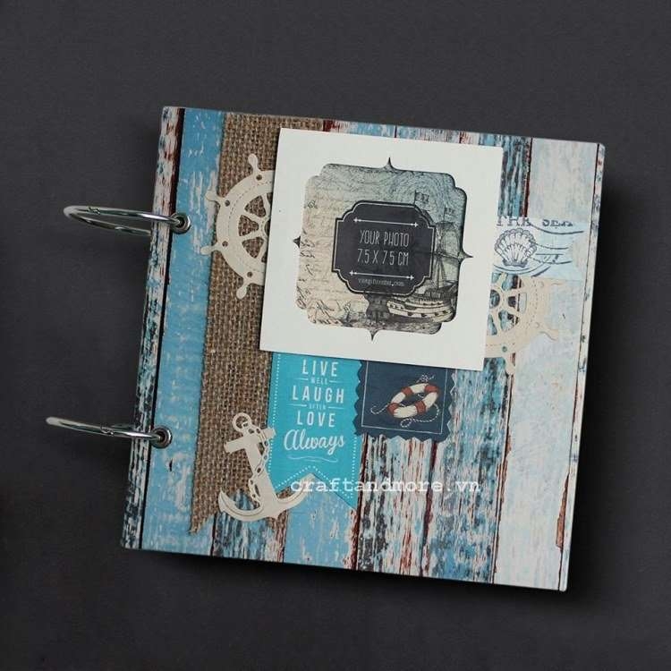 Scrapbook Blue Pastel - Album Ảnh Handmade +1001 Mẫu Đẹp Craft & More  Vietnam