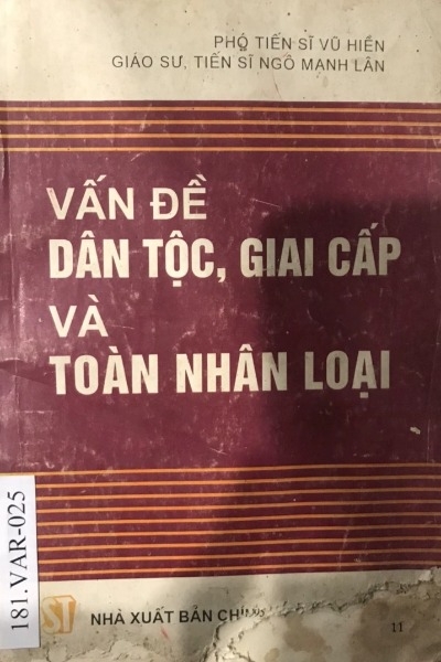 Các Vấn Đề Về Dân Tộc, Chủ Nghĩa Dân Tộc