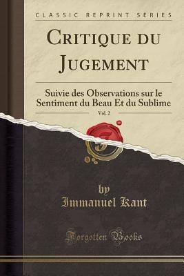 Critique Du Jugement