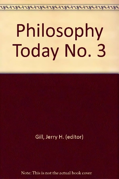 Philosophy Today, No. 3