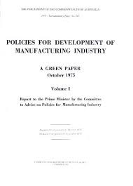 Policies For Development Of Manufacturing Industry Vol Iv