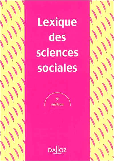 Lexique Des Sciences Sociales