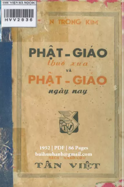 Phật Giáo Xưa Và Nay