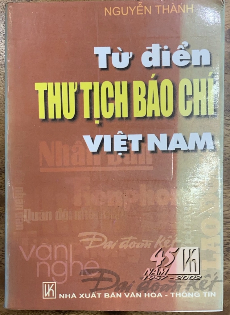 Từ Điển Thư Tịch Báo Chí Việt Nam