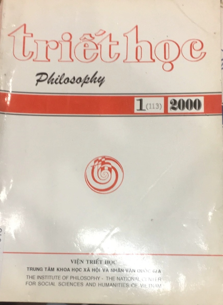 Triết Học, Số 1 (2000)