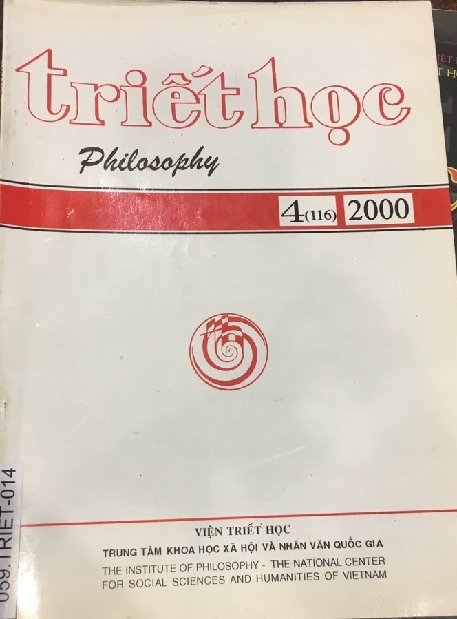 Triết Học, Số 4 (2000)