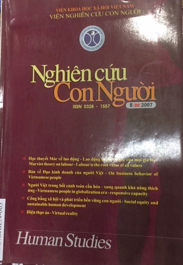 Nghiên Cứu Con Người, Số 5 (2007)