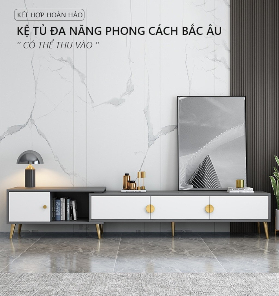 Kệ TIVI Phòng Khách Benga Đa Năng ( Có Thể Thay Đổi Chiều Dài ...