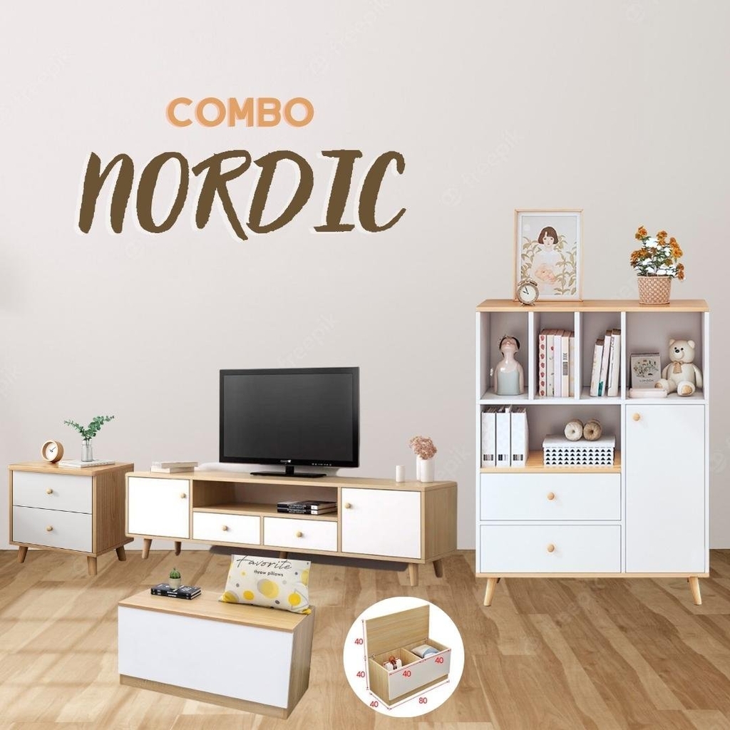 Với không gian Phòng Khách Nordic, bạn sẽ cảm nhận được sự tinh tế và hiện đại trong từng chi tiết thiết kế. Đánh thức cảm hứng sáng tạo, tạo điểm nhấn nổi bật trong căn phòng của bạn với phong cách Nordic \