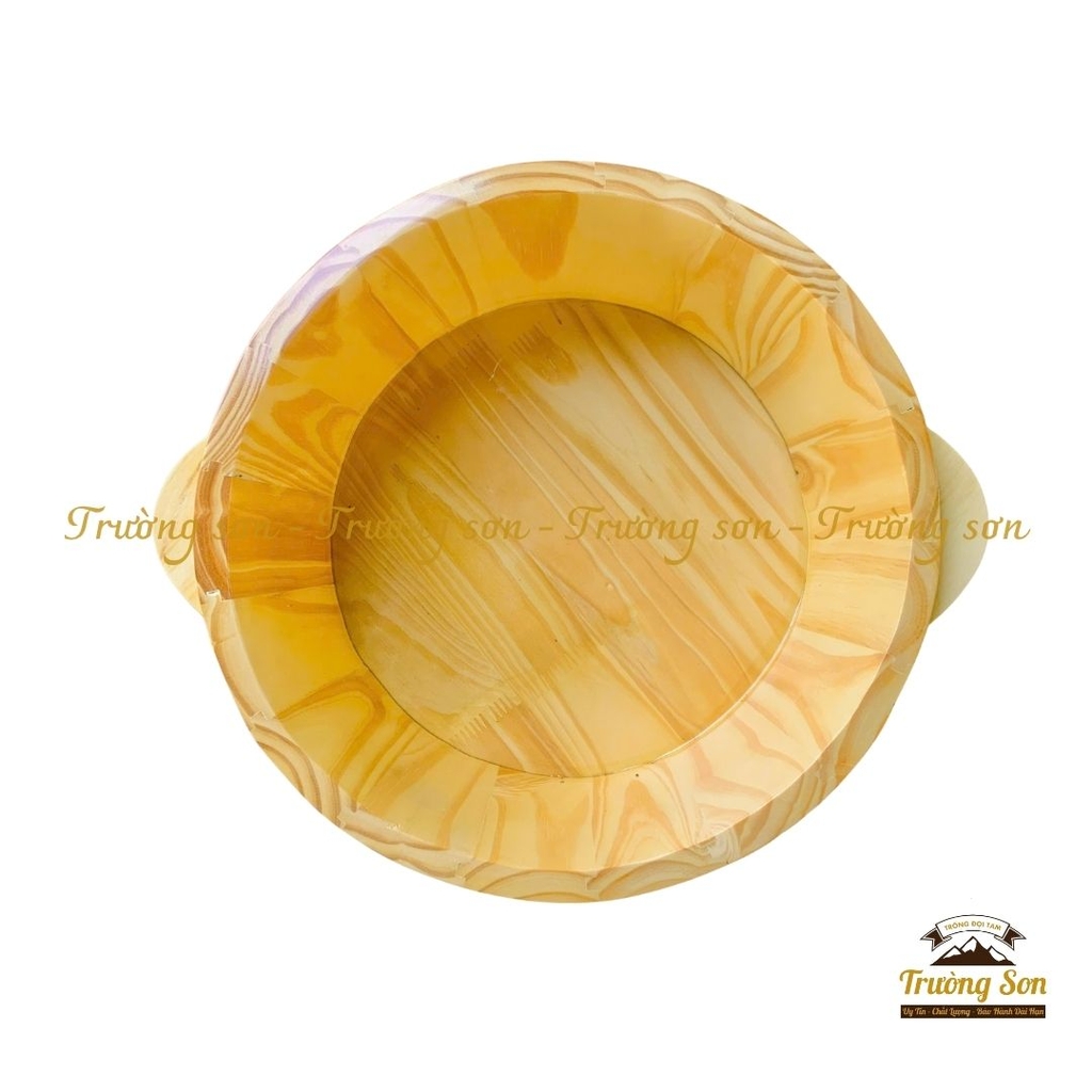 Chậu gỗ làm nail, rửa mặt