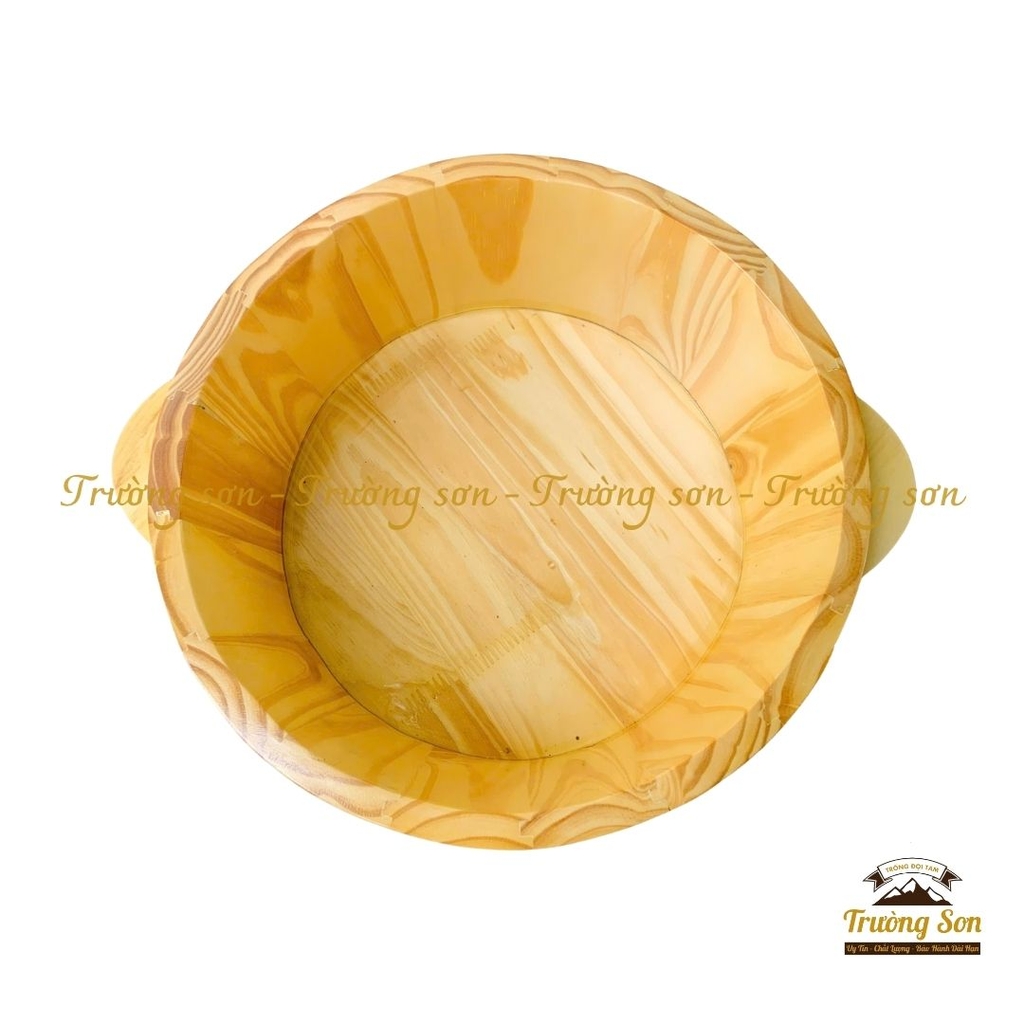 Chậu gỗ làm nail, rửa mặt