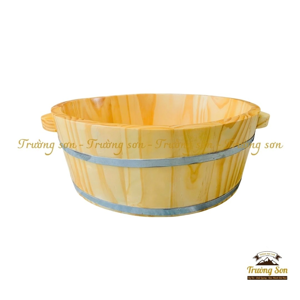 Chậu gỗ làm nail, rửa mặt