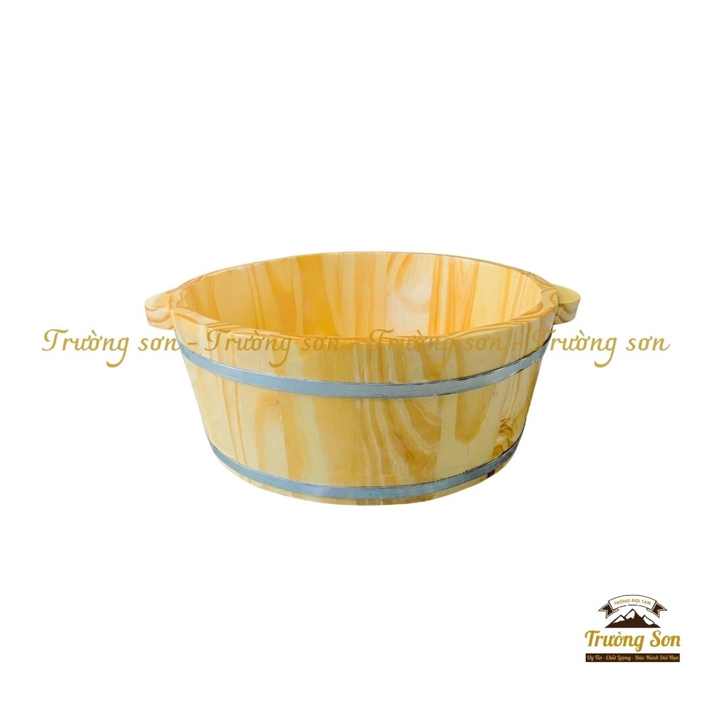 Chậu gỗ ngâm tay, làm nail