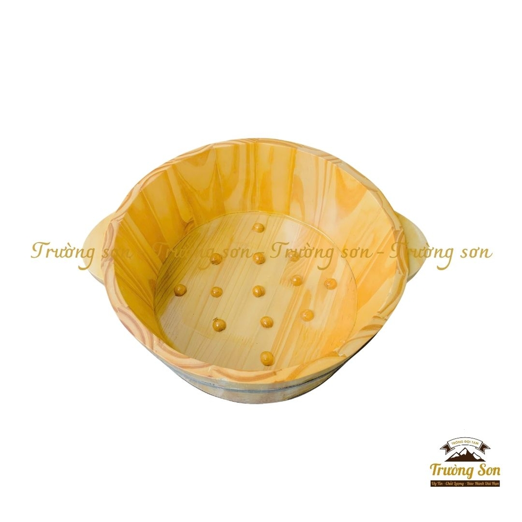 Chậu gỗ ngâm tay, làm nail