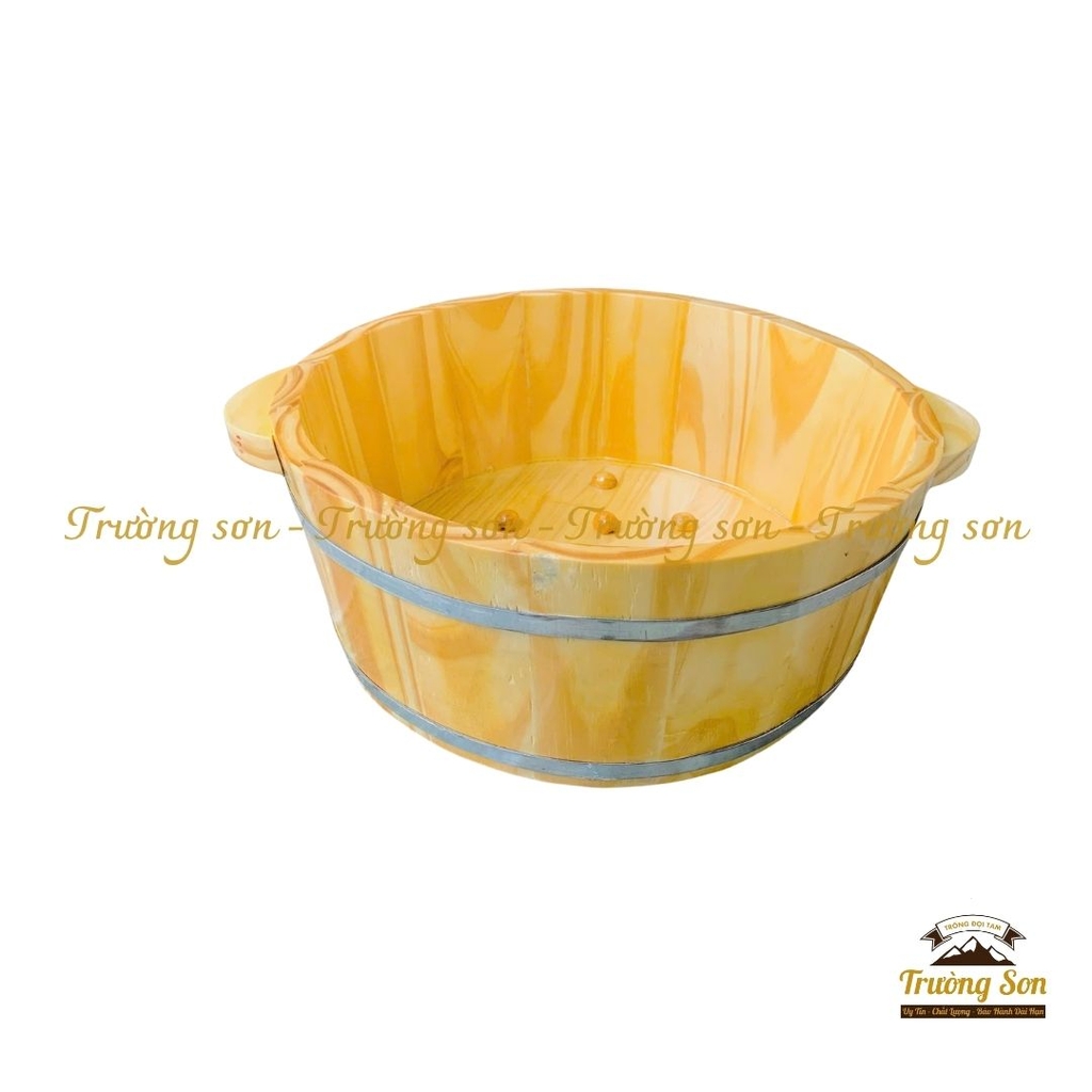 Chậu gỗ ngâm tay, làm nail