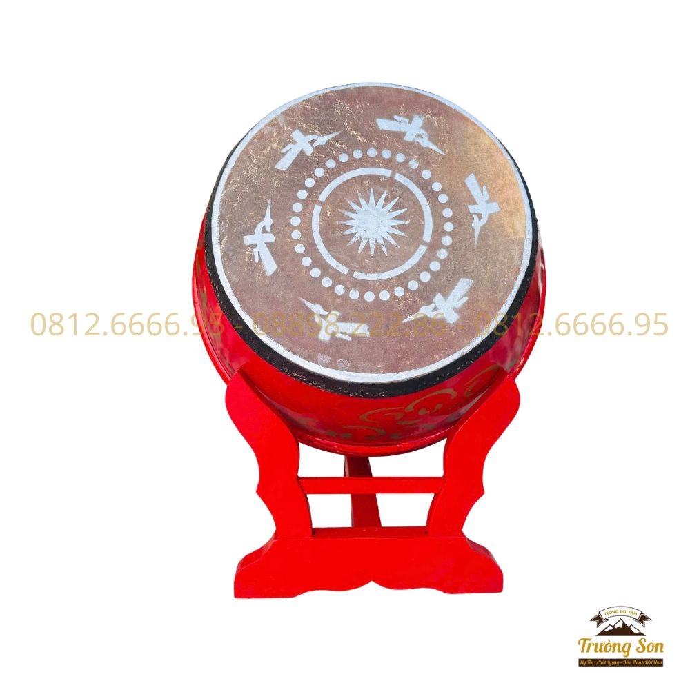 Trống hát văn 40×50cm Kèm Chân Giá Càng Cua