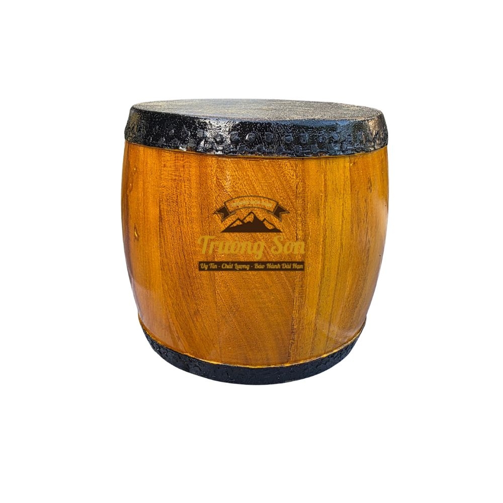 Trống Đế 16x16cm Tang Ghép Gỗ Mít Da Trâu Loại 1