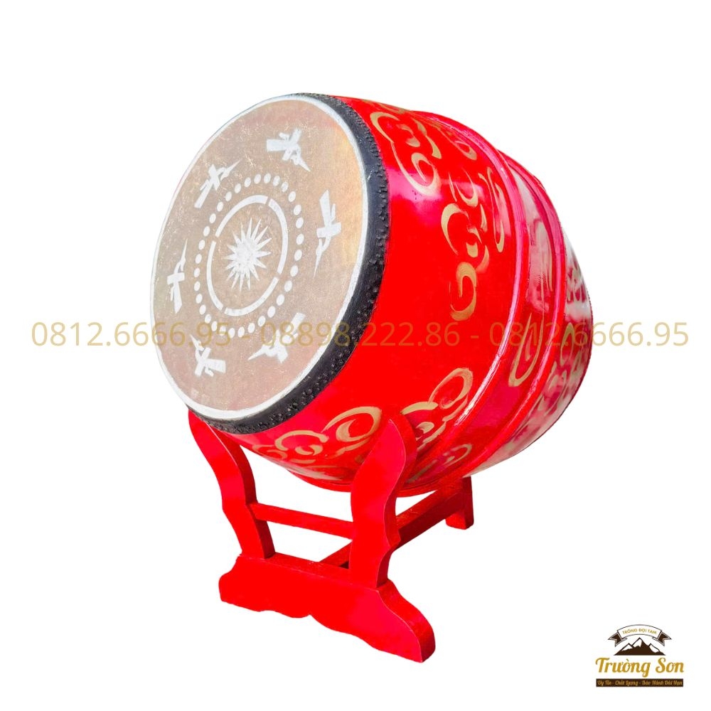 Trống hát văn 40×50cm Kèm Chân Giá Càng Cua