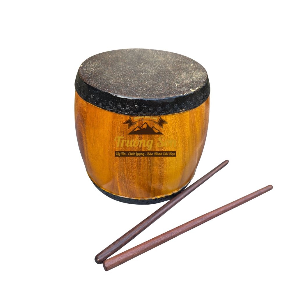 Trống Đế 16x16cm Tang Ghép Gỗ Mít Da Trâu Loại 1