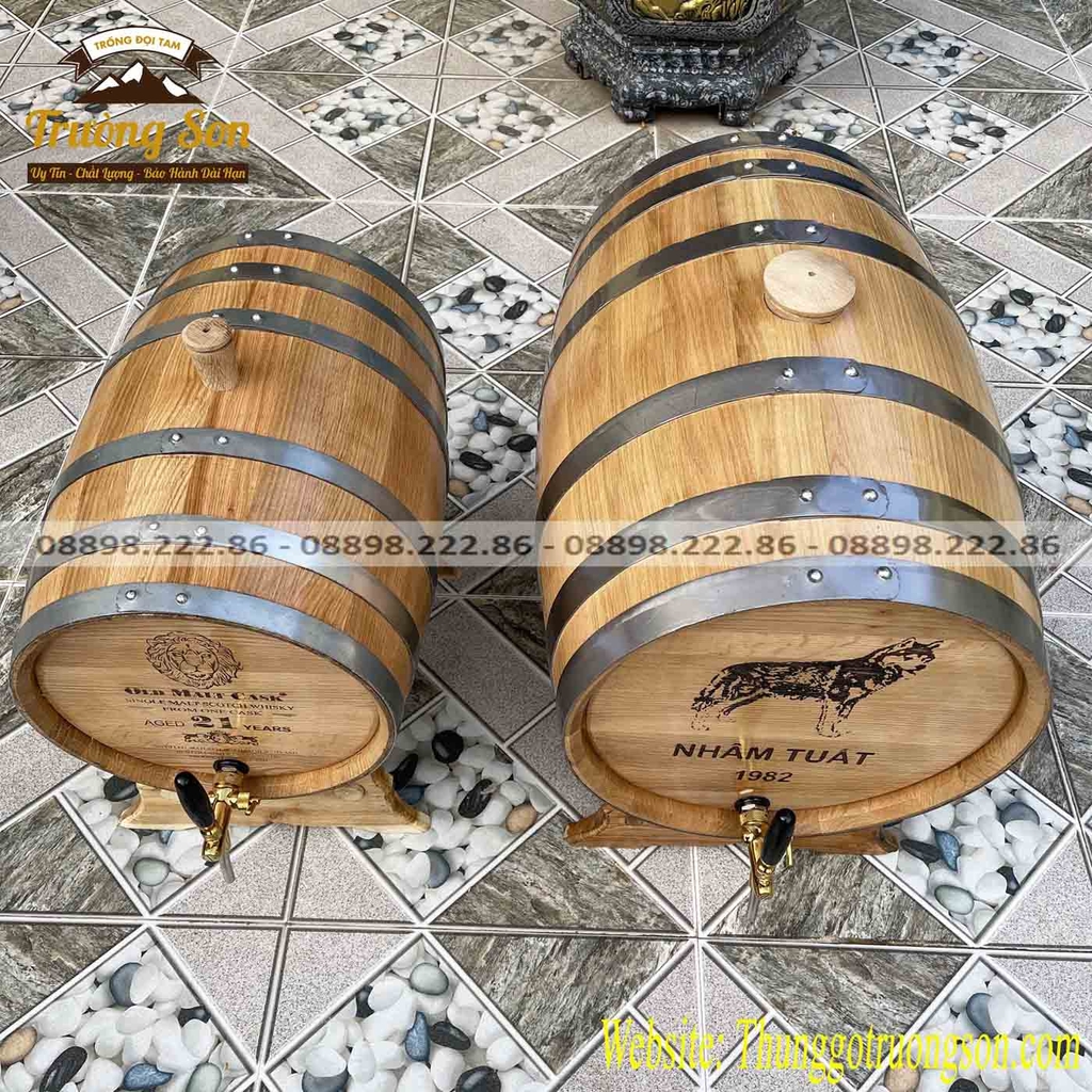 Thùng rượu gỗ sồi giá rẻ