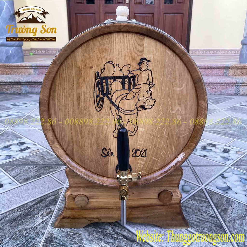 Thùng rượu gỗ sồi 50 lít