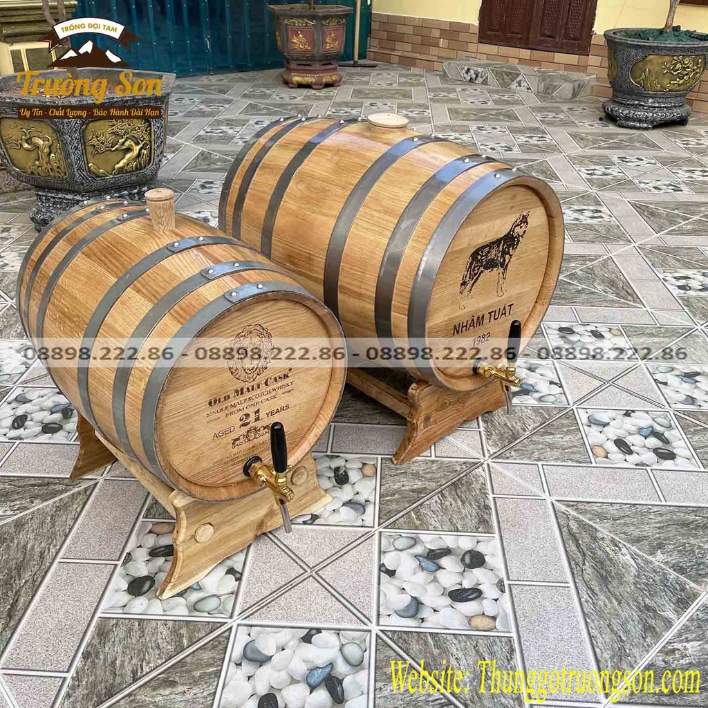 Thùng rượu gỗ sồi giá rẻ