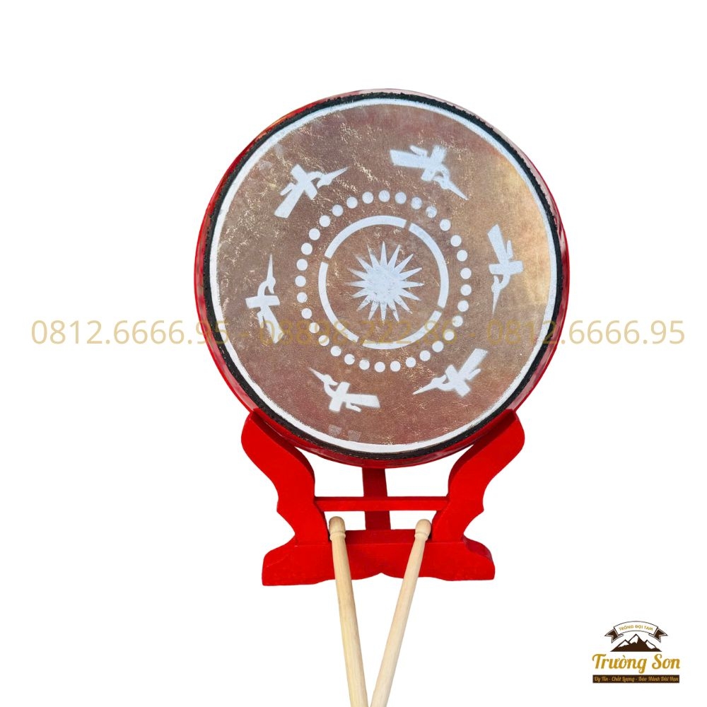 Trống hát văn 40×50cm Kèm Chân Giá Càng Cua