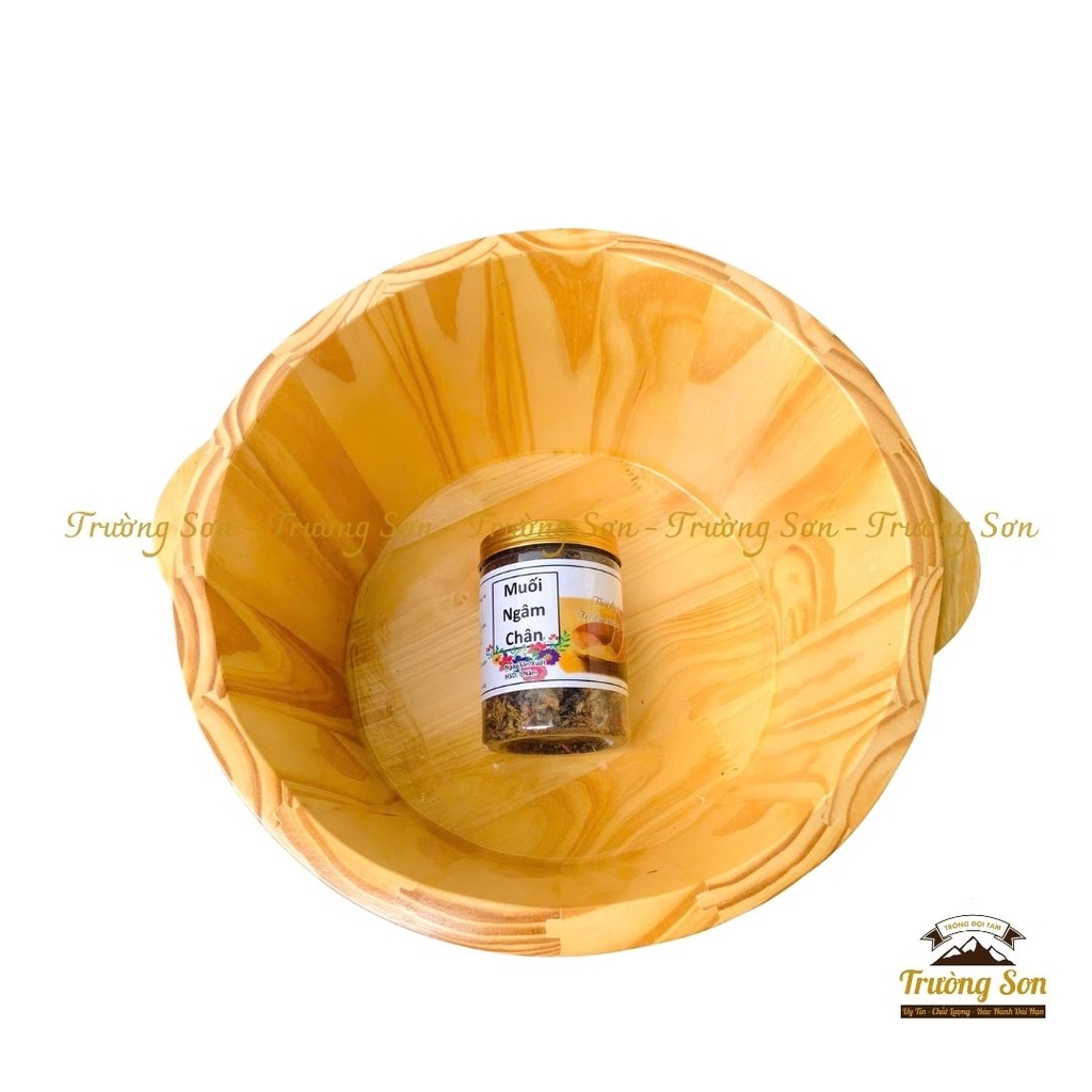 Chậu gỗ ngâm chân không hạt