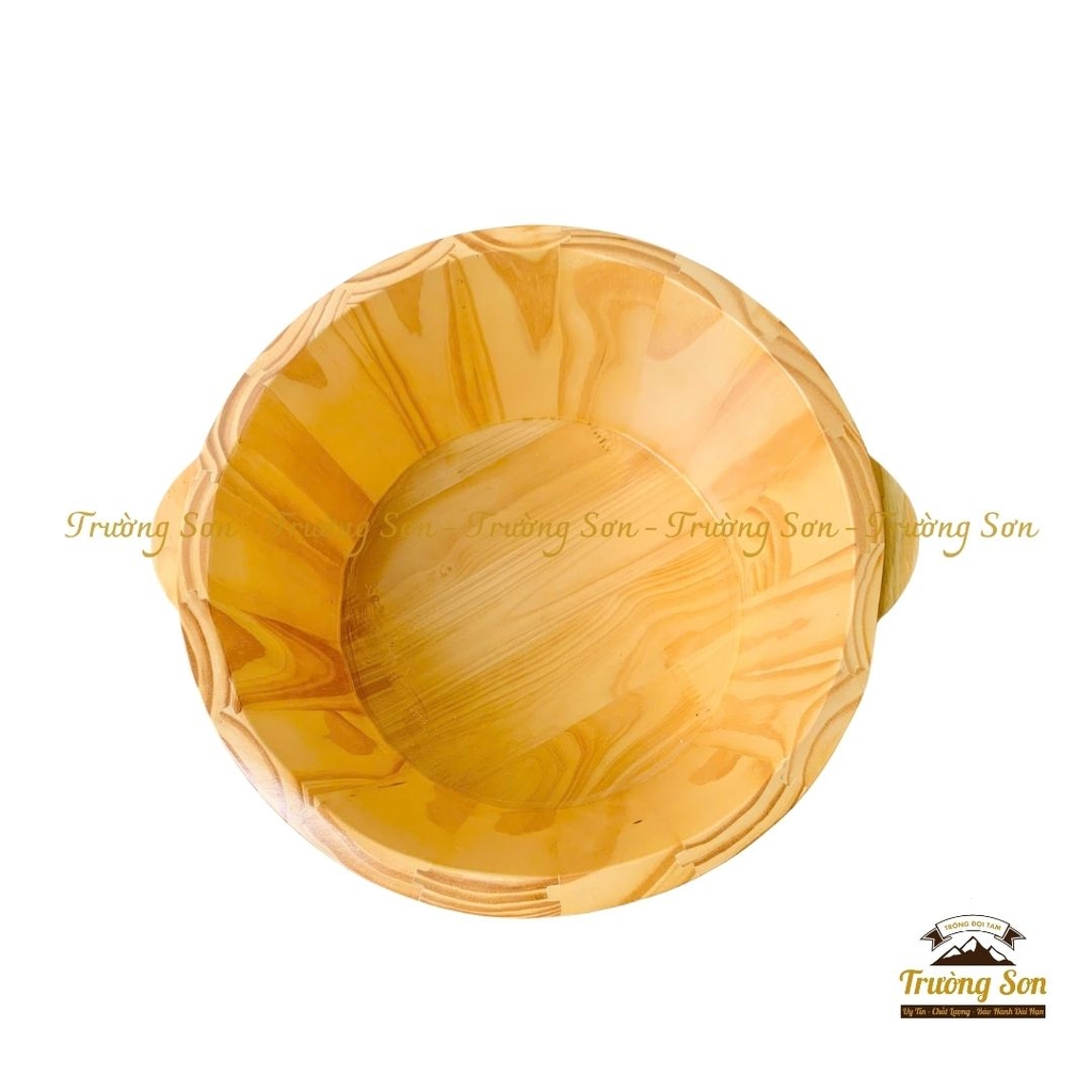 Chậu gỗ ngâm chân không hạt